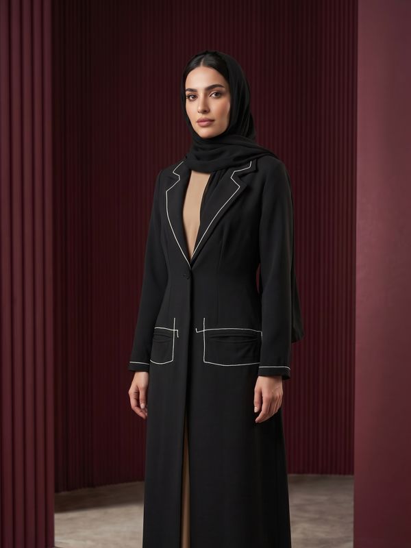 The Line — The Blazer collection, black tailored blazer-abaya